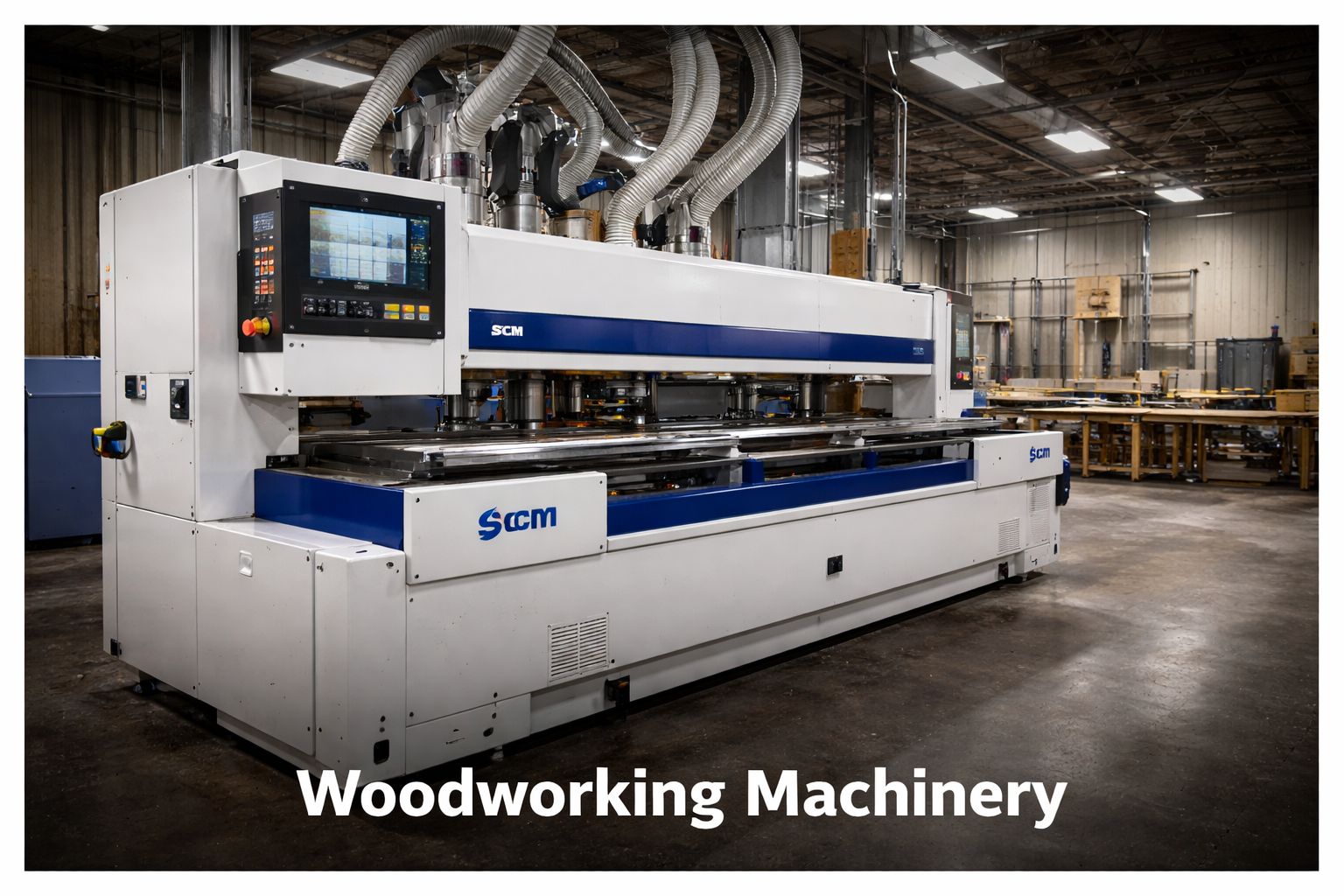 SCM woodworking machine in a professional workshop